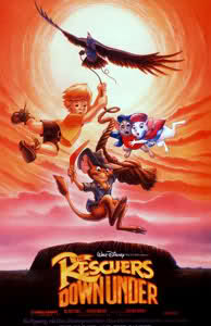 The Rescuers Down Under poster